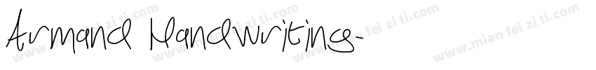 Armand Handwriting字体转换